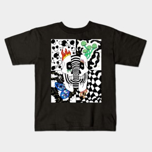 Black and White Wonderland Kids T-Shirt